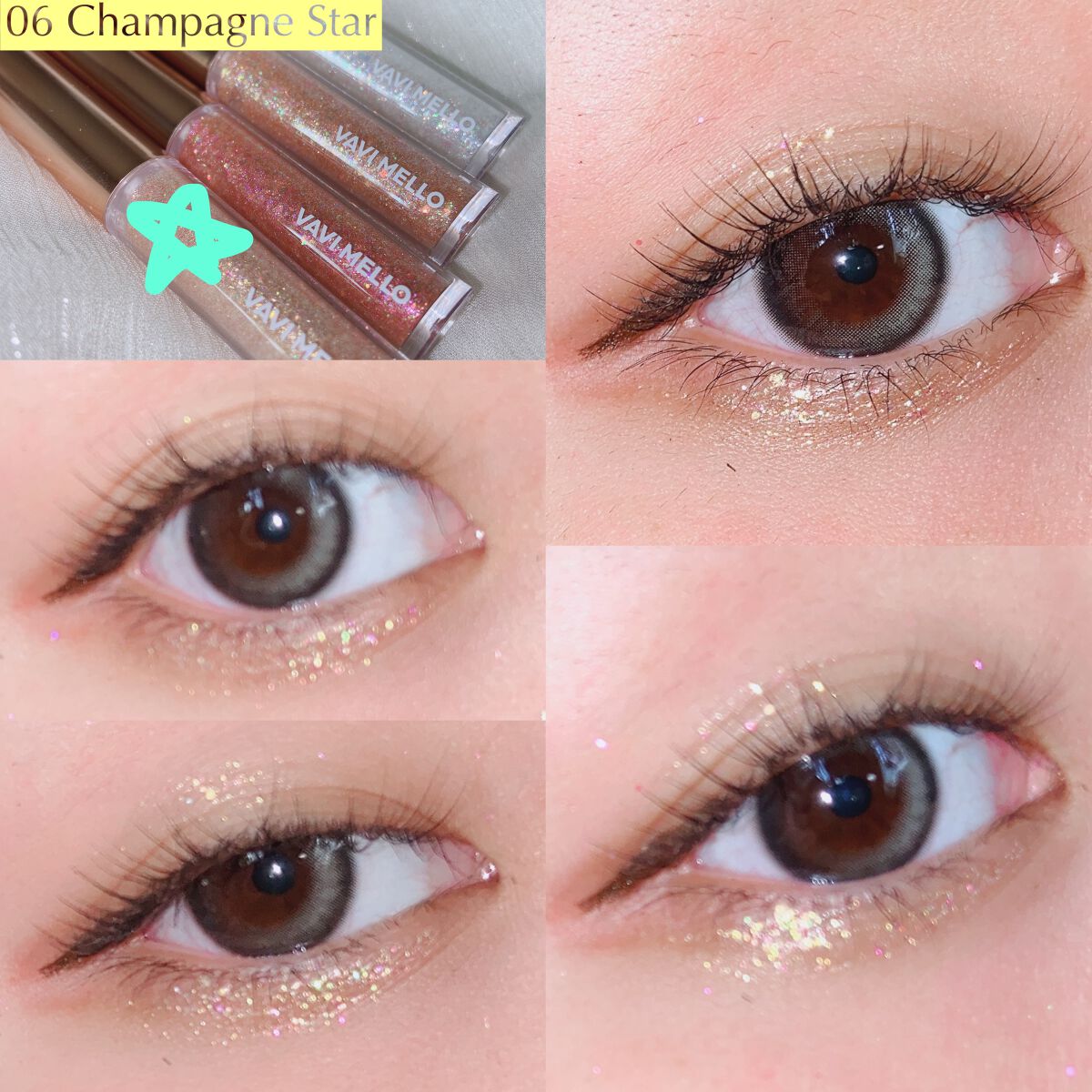 トゥインクルグリッター/VAVI MELLO/グリッターを使ったクチコミ(7枚目)