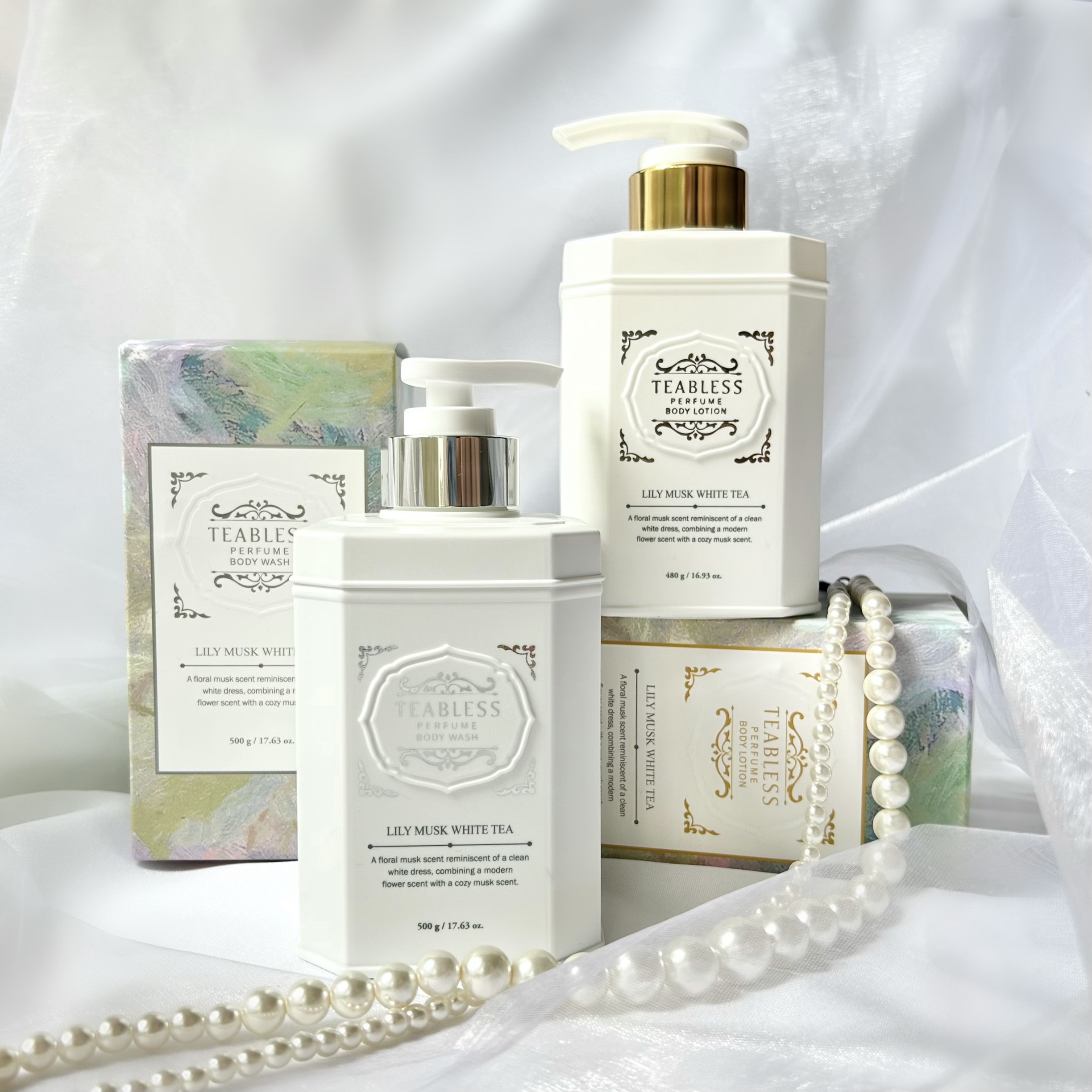 パフュームボディローション リリィムスクホワイトティー/TEABLESS/ボディローションを使ったクチコミ（1枚目）