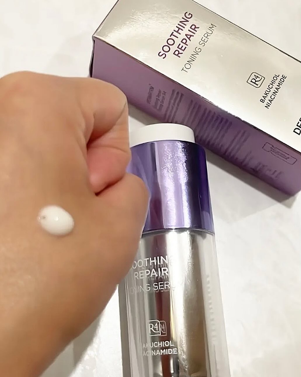 SOOTHING REPAIR TONING SERUM R4/ダーマファーム/美容液を使ったクチコミ（3枚目）