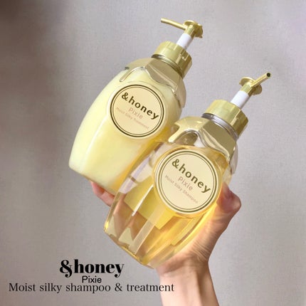 アンドハニー ピクシー モイストシルキー シャンプー1.0/ヘアトリートメント2.0/&honey/市販シャンプーを使ったクチコミ(2枚目)
