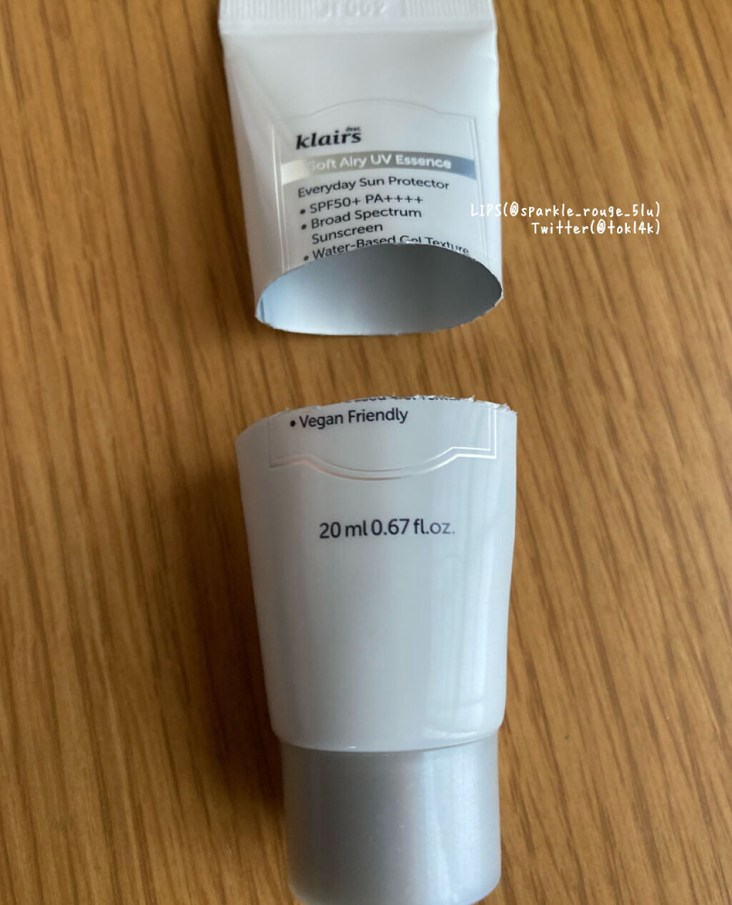 ソフトエアリーUVエッセンス/Klairs/日焼け止めローションを使ったクチコミ（1枚目）