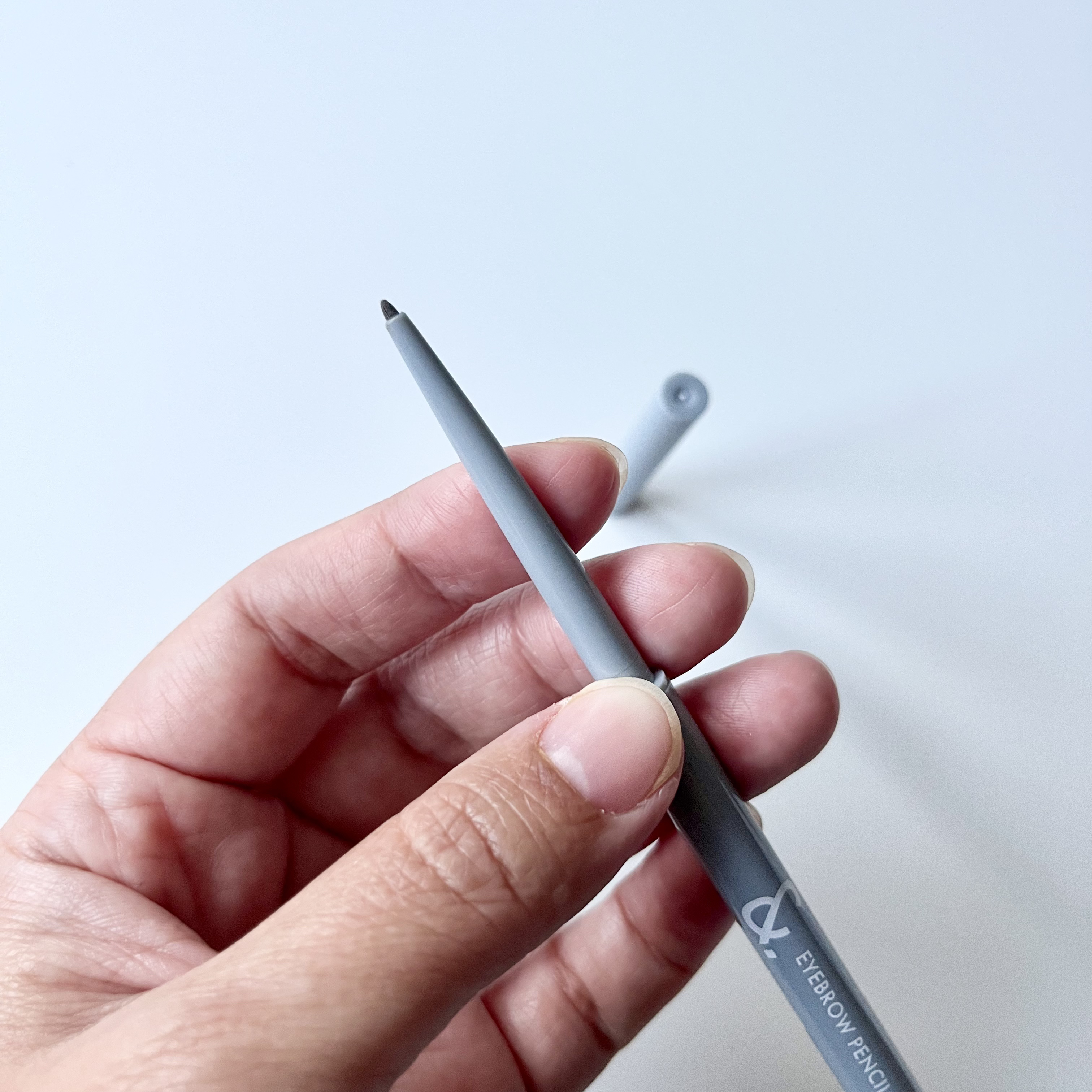 &. アイブロウペンシル極細芯 ナチュラルブラウン/DAISO/アイブロウペンシルを使ったクチコミ（2枚目）