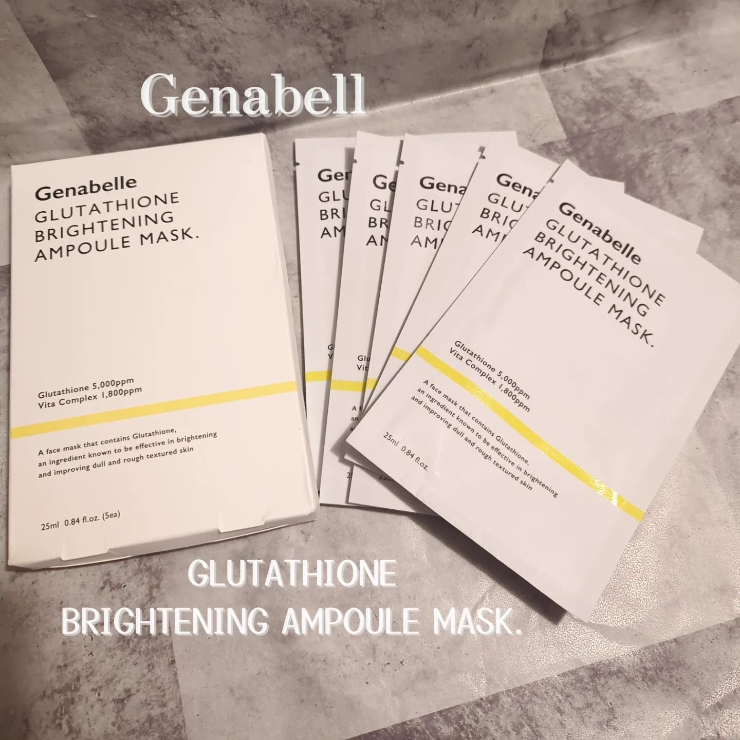 グルタチオンブアンプルマスク/Genabelle/シートマスク・パックを使ったクチコミ（1枚目）