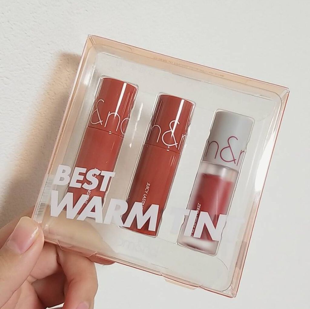 ベストティントエディション ミニリップキット/rom&nd/リップティントを使ったクチコミ（2枚目）