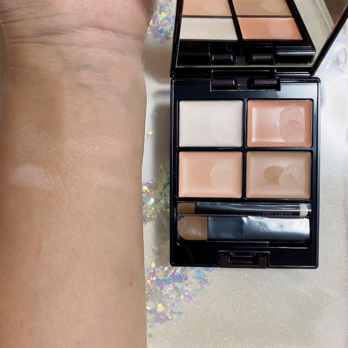 トーンパーフェクティング パレット/DECORTÉ/パレットコンシーラーを使ったクチコミ(2枚目)