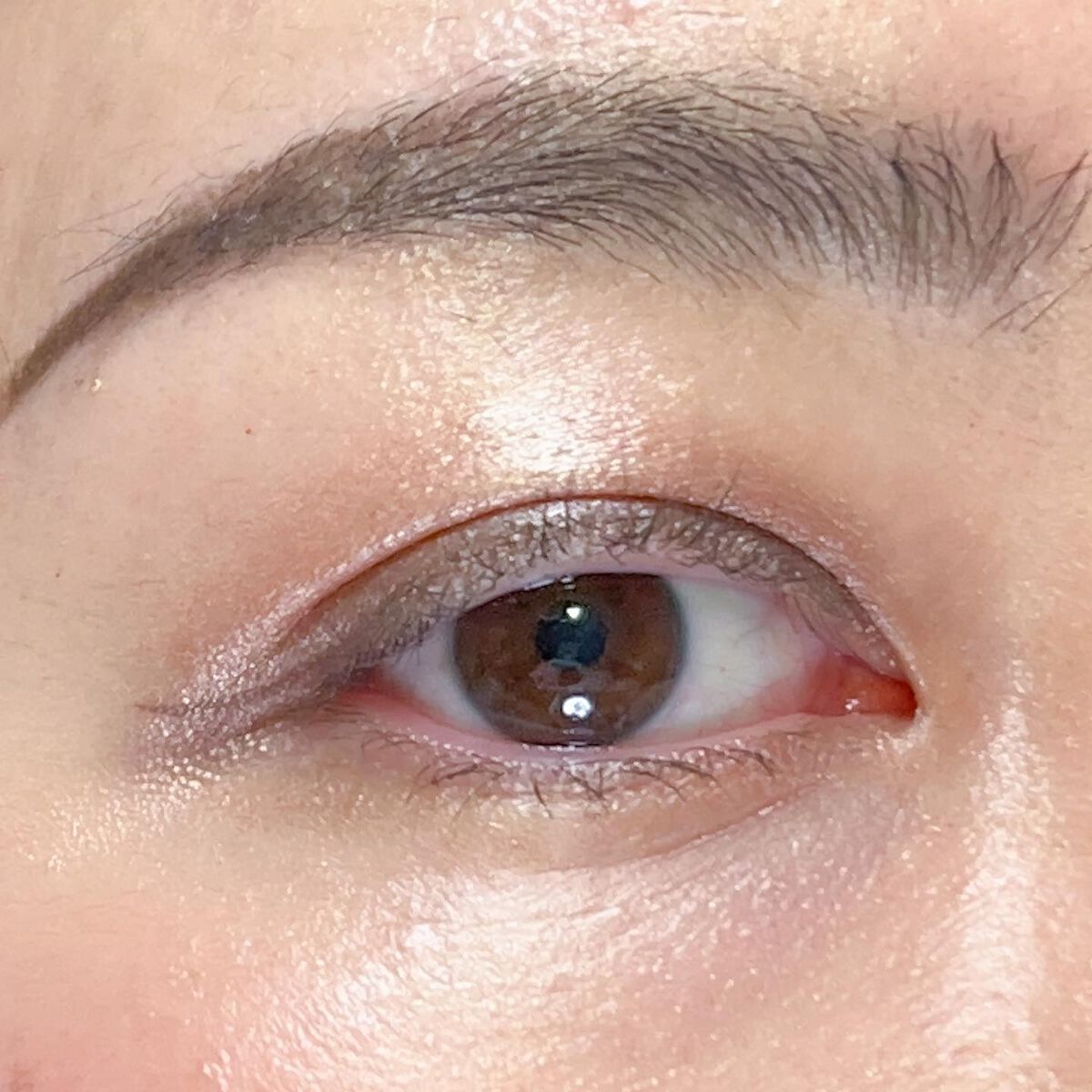 ろく on LIPS 「シンプルでやわらかめなベージュメイク。今週いっぱいはおとなしめ..」(4枚目)