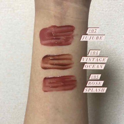 ジューシーラスティングティント/rom&nd/リップティントを使ったクチコミ(3枚目)