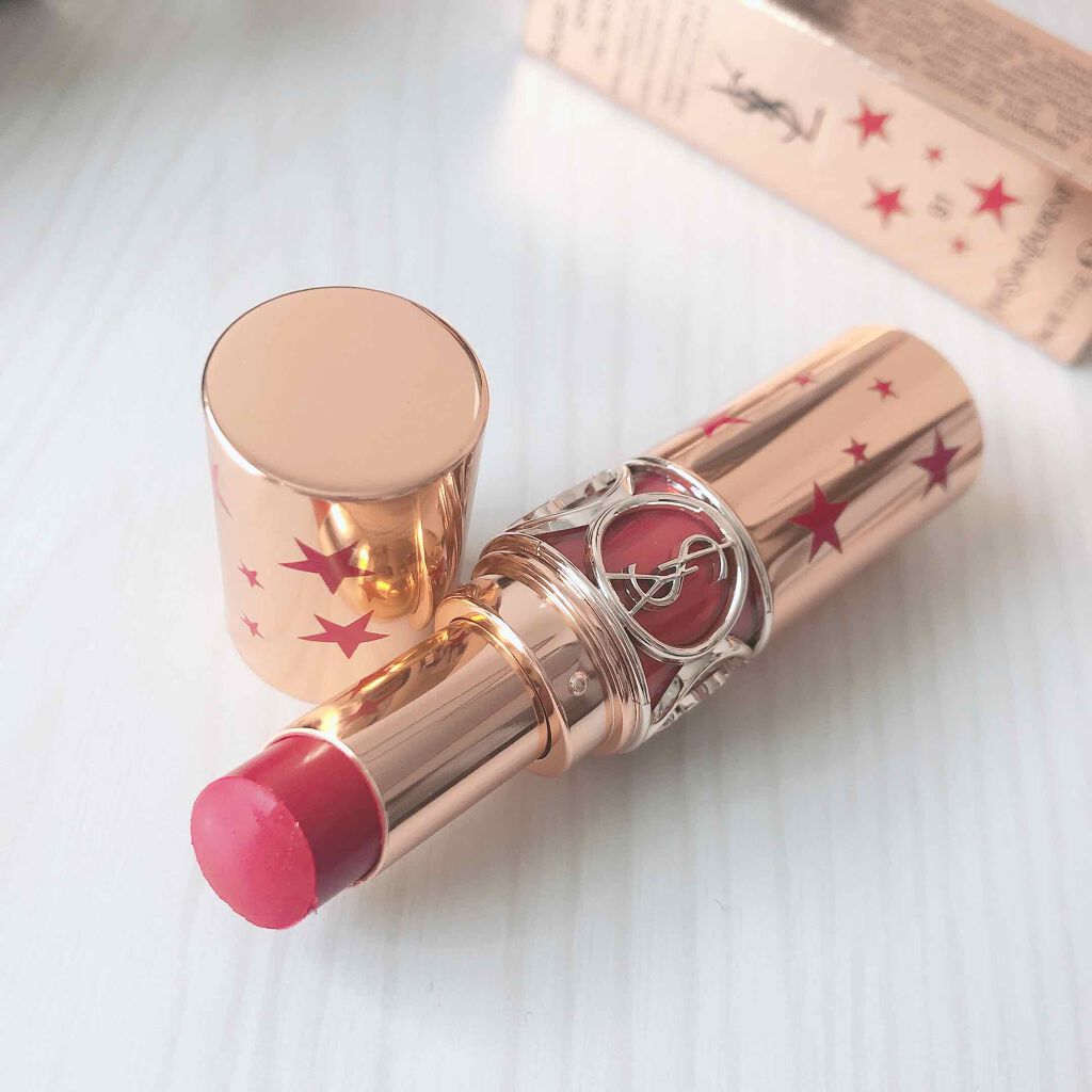 ルージュ ヴォリュプテ シャイン/YVES SAINT LAURENT BEAUTE/口紅を使ったクチコミ(2枚目)