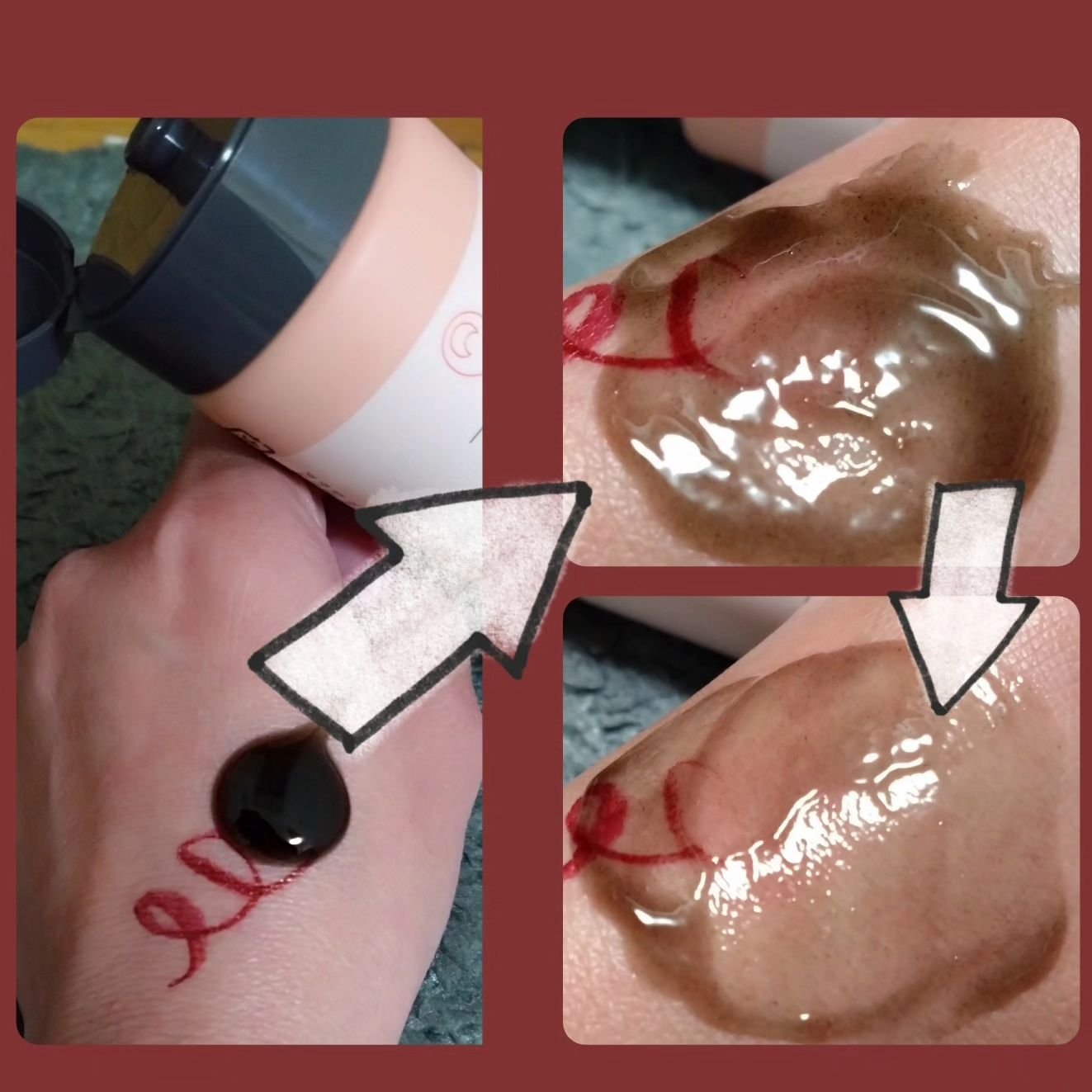 ホットブラックジェルクレンジング/.akaran/クレンジングジェルを使ったクチコミ（2枚目）