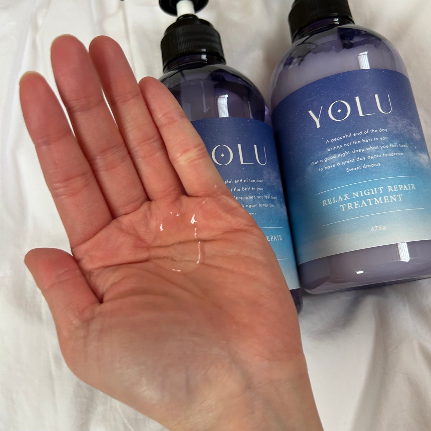 リラックスナイトリペア シャンプー/トリートメント/YOLU/市販シャンプーを使ったクチコミ(2枚目)