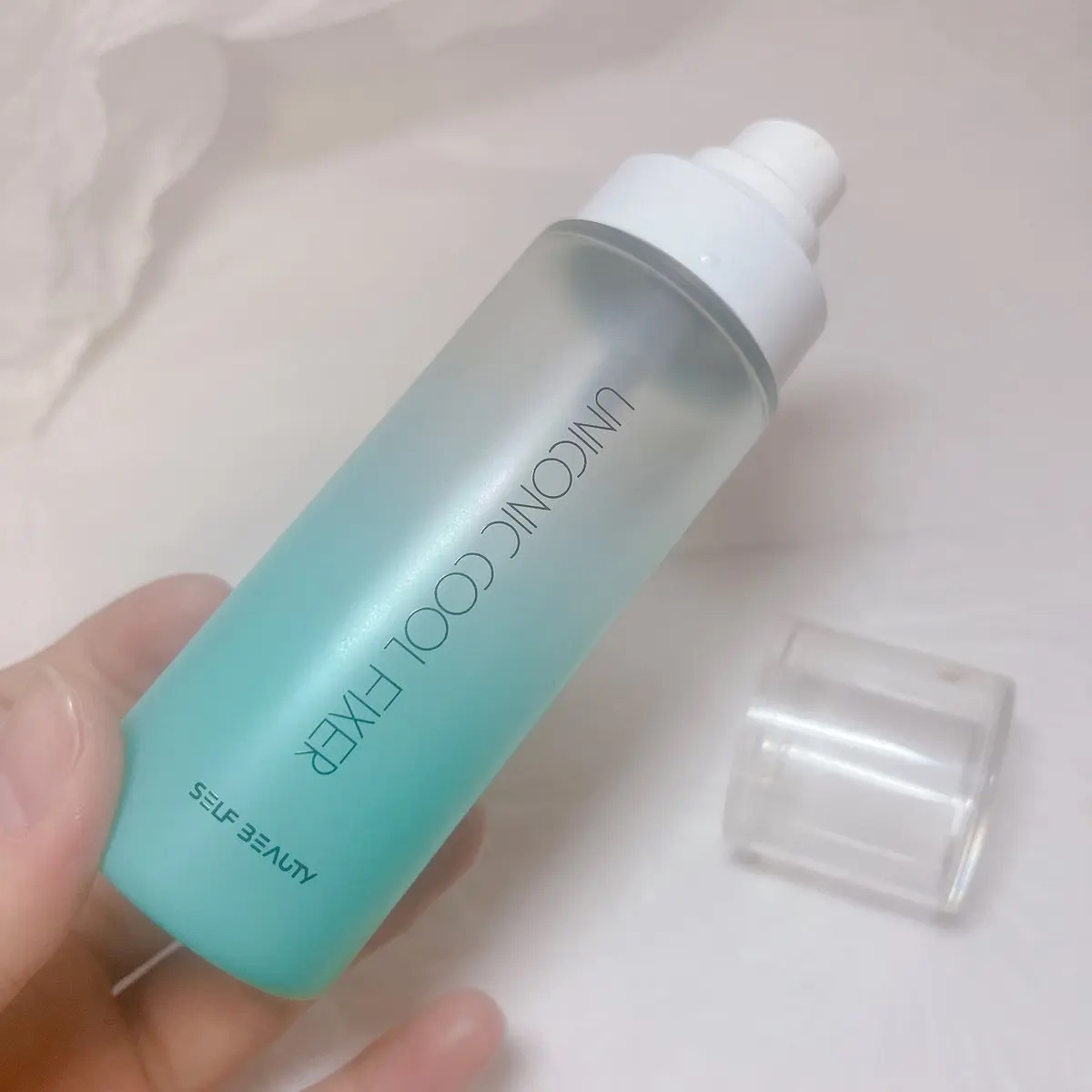 ユニコーンメイクアップクールフィックスミスト/SELF BEAUTY/フィックスミストを使ったクチコミ（1枚目）