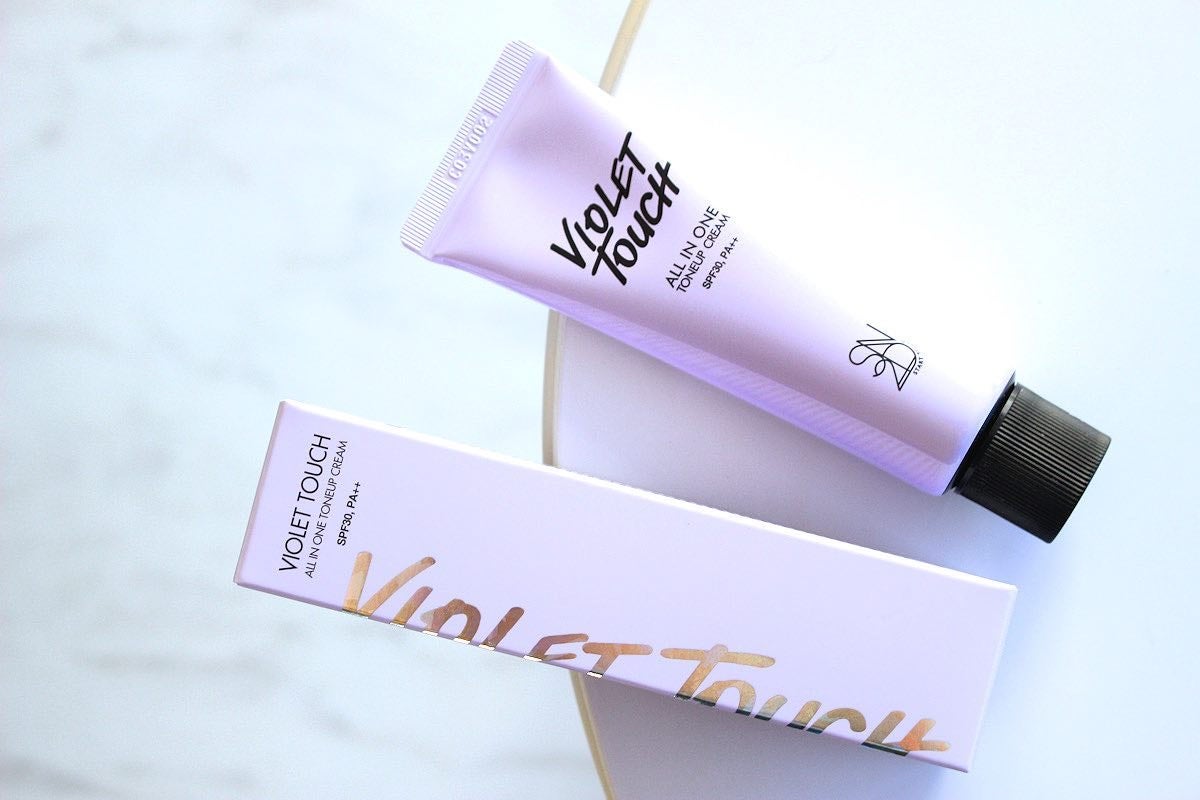 バイオレットタッチ UVトーンアップクリーム/S2ND/化粧下地を使ったクチコミ(1枚目)