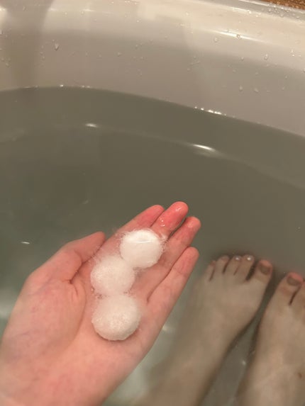 おやすみ前の薬用重炭酸タブレット/無印良品/炭酸系入浴剤を使ったクチコミ(4枚目)