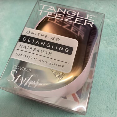 コンパクトスタイラー マットレインボークローム/TANGLE TEEZER/ヘアブラシを使ったクチコミ（1枚目）