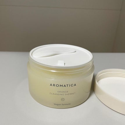 オレンジクレンジングシャーベット/AROMATICA/クレンジングバームを使ったクチコミ(2枚目)