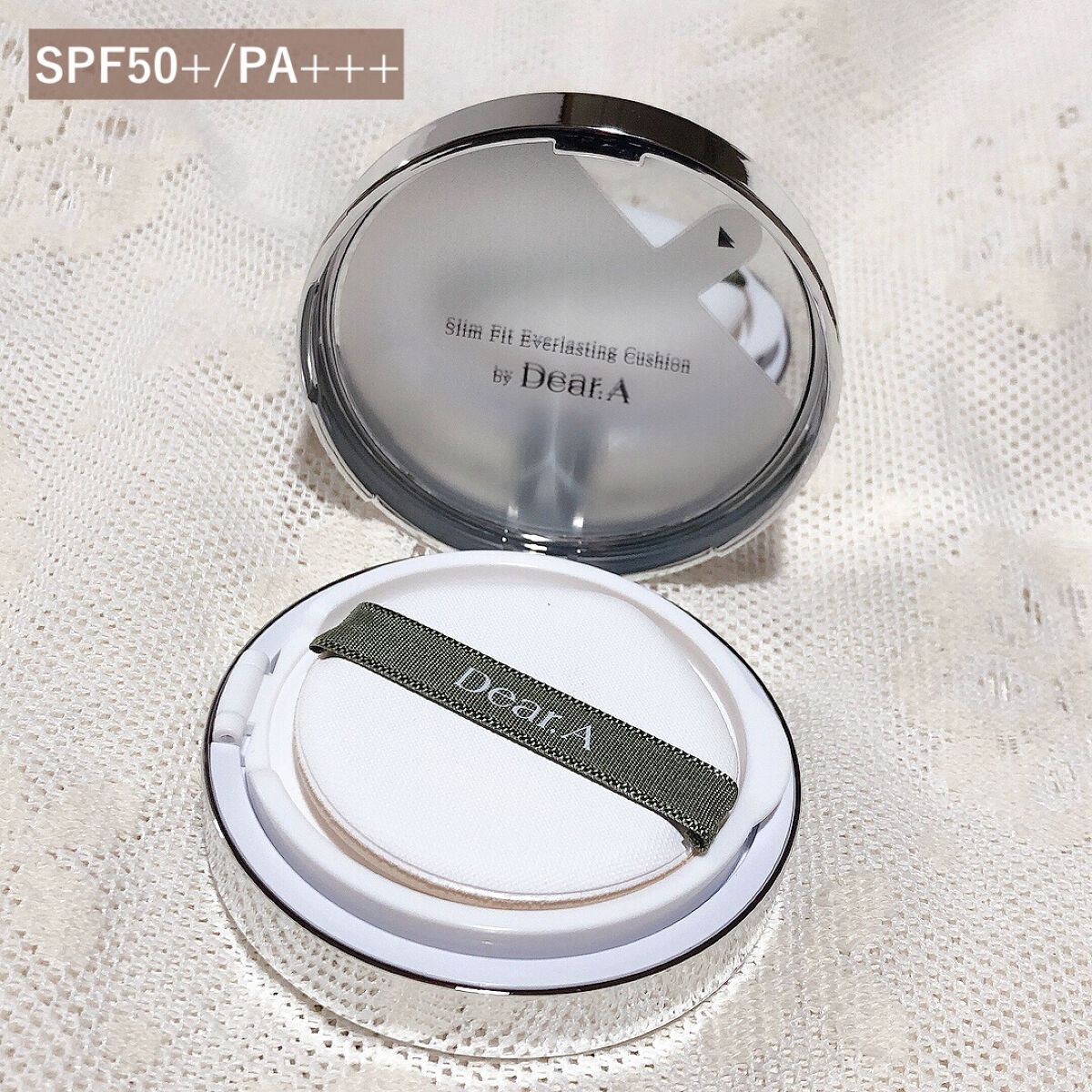 スリムフィット エバーラスティング クッション 21 アイボリー/Dear.A/クッションファンデーションを使ったクチコミ（2枚目）