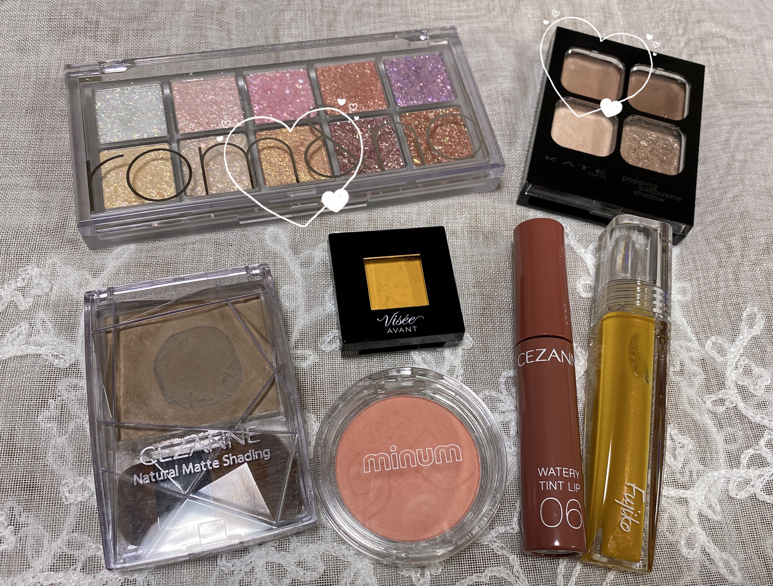 ミニュム リボンパウダーチーク 01 サーモンピンク/minum/パウダーチークを使ったクチコミ（2枚目）