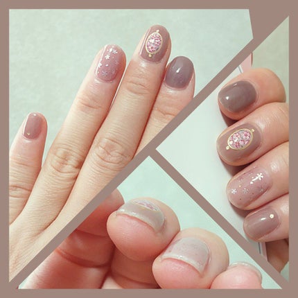 貼るジェルネイル/セリア/ネイルシールを使ったクチコミ(1枚目)