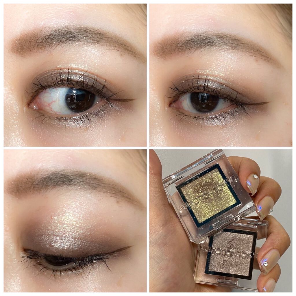 アディクション ザ アイシャドウ パール 010P Flash Back/ADDICTION/単色アイシャドウを使ったクチコミ（2枚目）