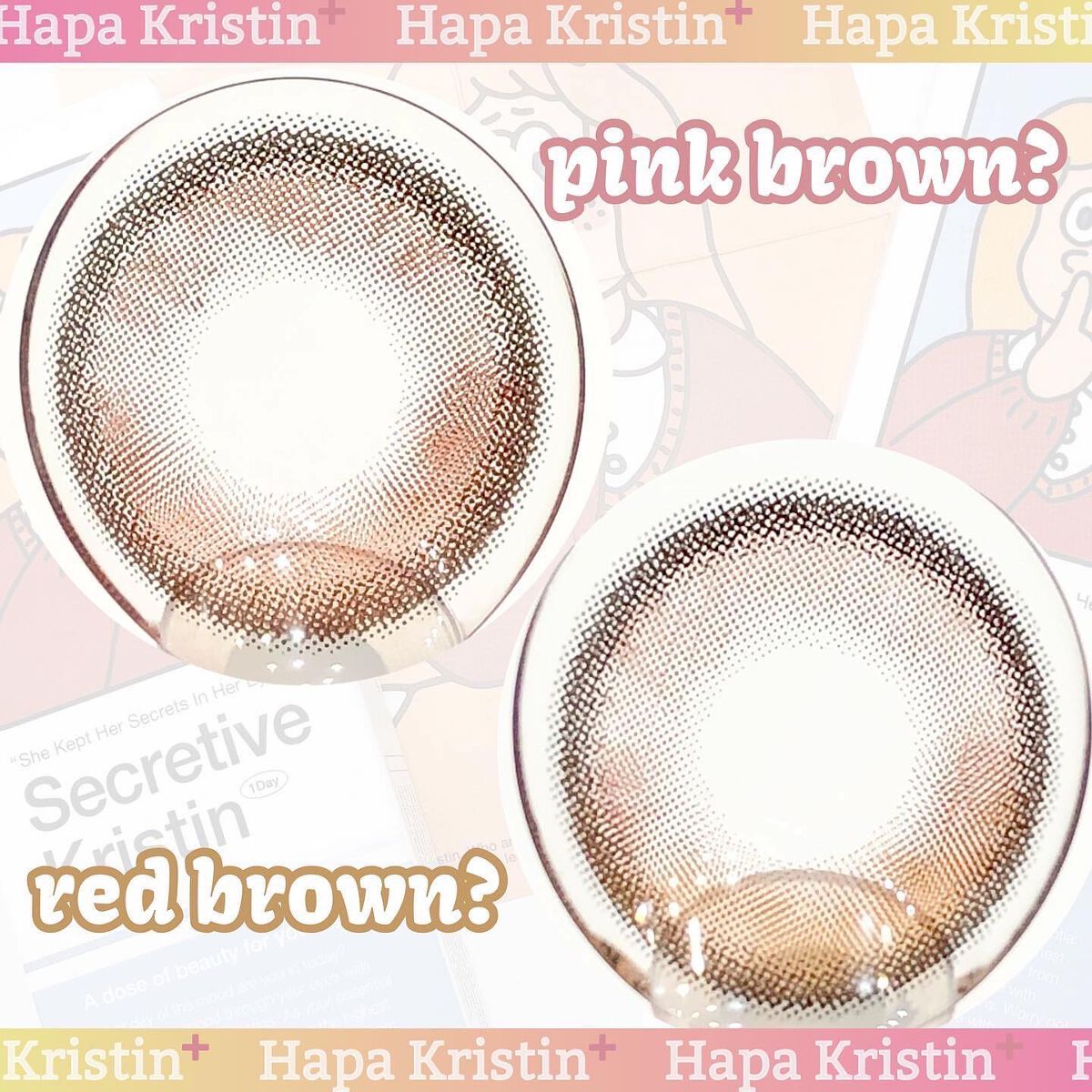 Secretive Kristen 1day/Hapa kristin/ワンデー（１DAY）カラコンを使ったクチコミ（2枚目）