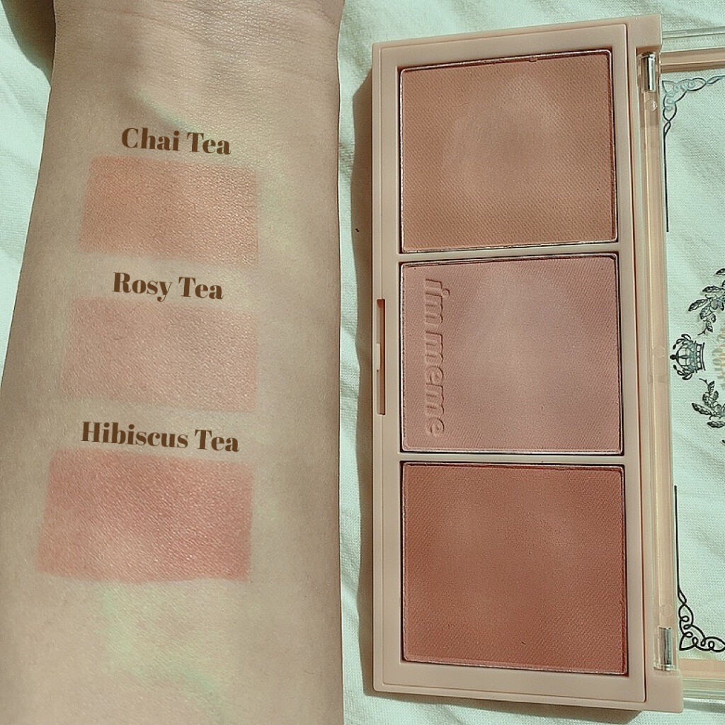 アイム アフタヌーンティー チークパレット/i’m meme/パウダーチークを使ったクチコミ（2枚目）