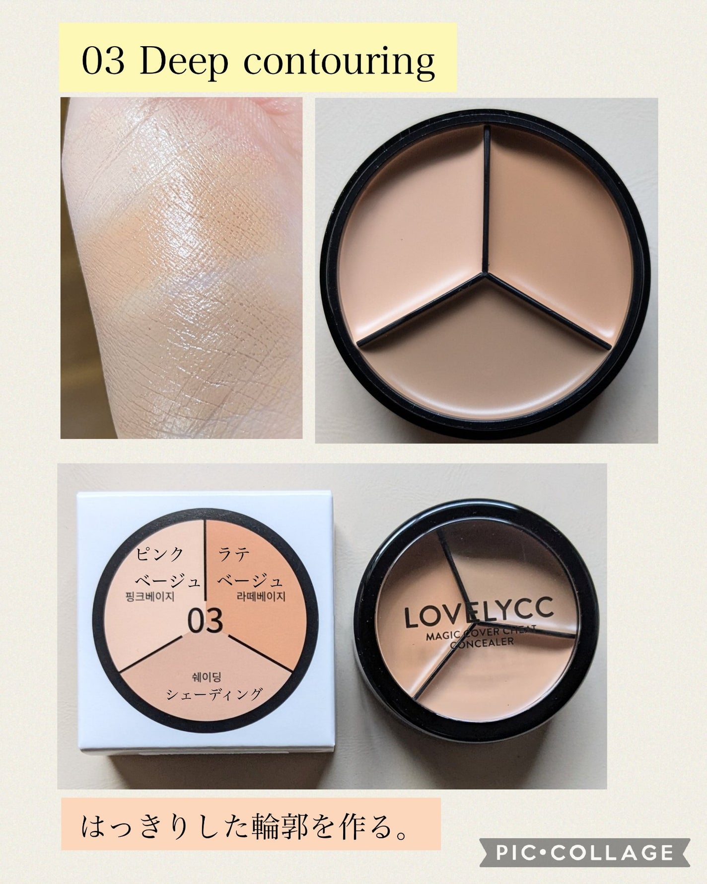 lovelycc マジックカバーチートコンシーラー/LOVELYCC/パレットコンシーラーを使ったクチコミ(3枚目)