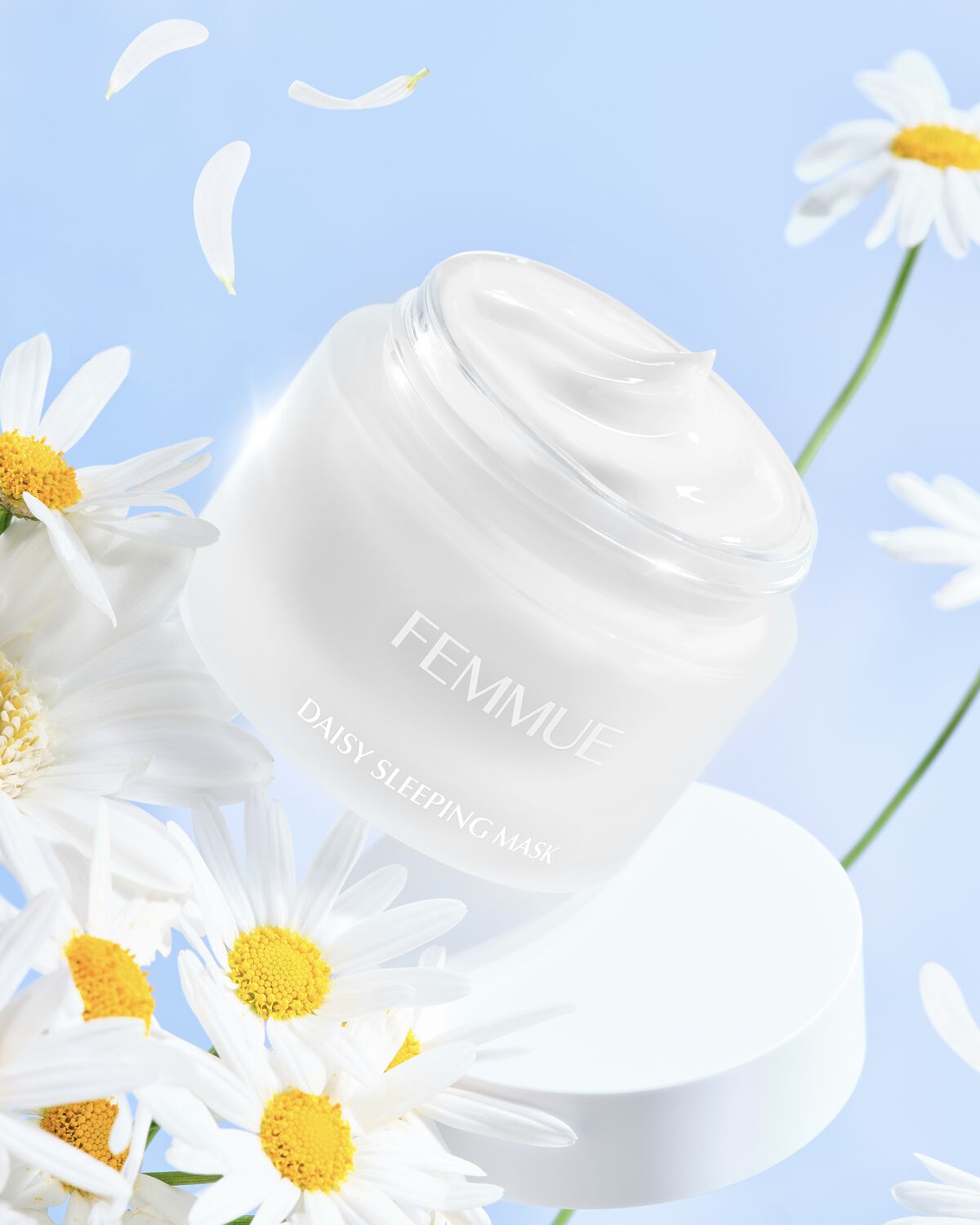 デイジーウォーター スリーピングマスク/FEMMUE/フェイスクリームを使ったクチコミ（2枚目）