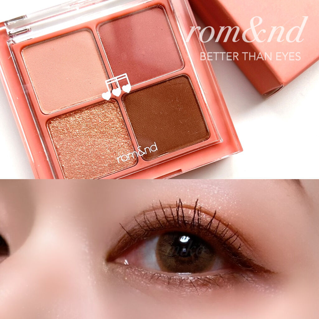 ベターザンアイズ ミュージックシリーズ #M03 ドライコスモス/rom&nd/アイシャドウパレットを使ったクチコミ（1枚目）