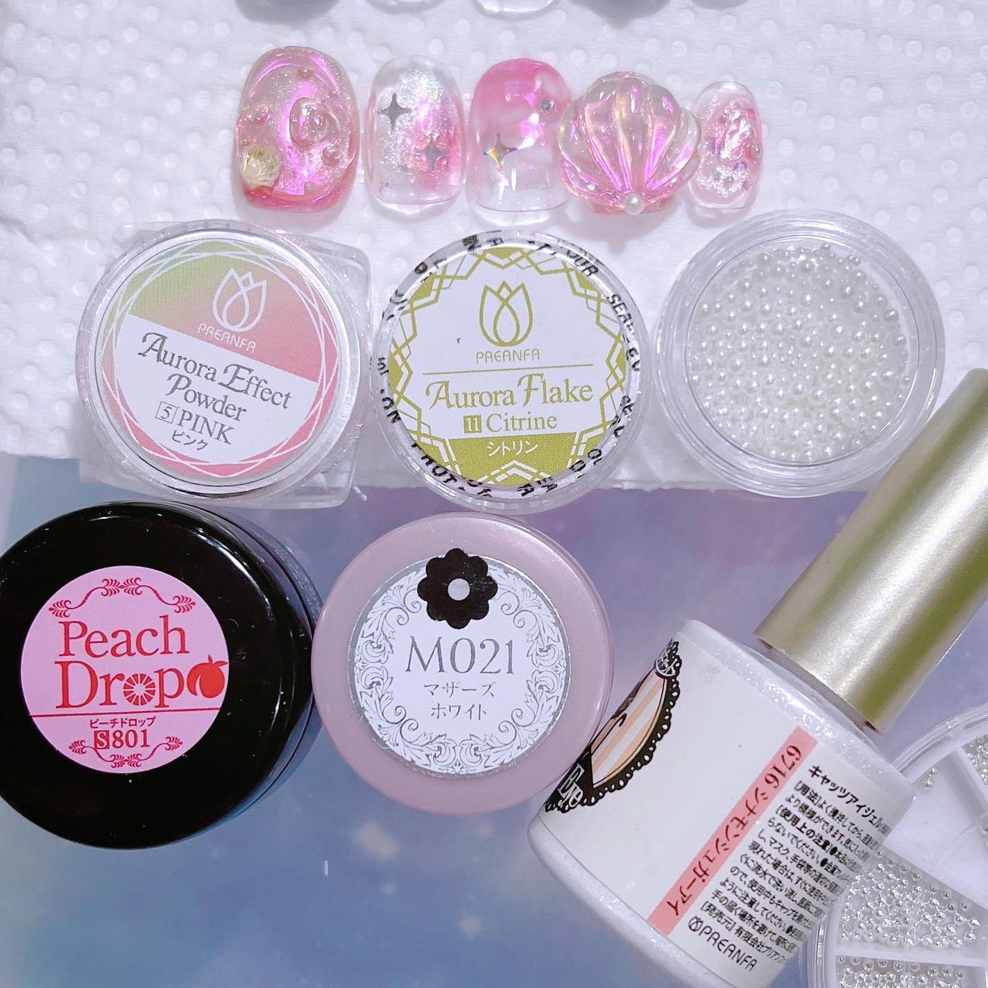 なかやまちえこ on LIPS 「夏のバブルネイル🫧⠀⠀@aby_sharenailに置いてある..」(4枚目)