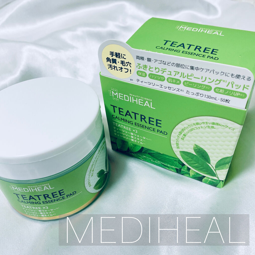 ティーツリーカーミングエッセンスパッド/MEDIHEAL/トナーパッドを使ったクチコミ（1枚目）