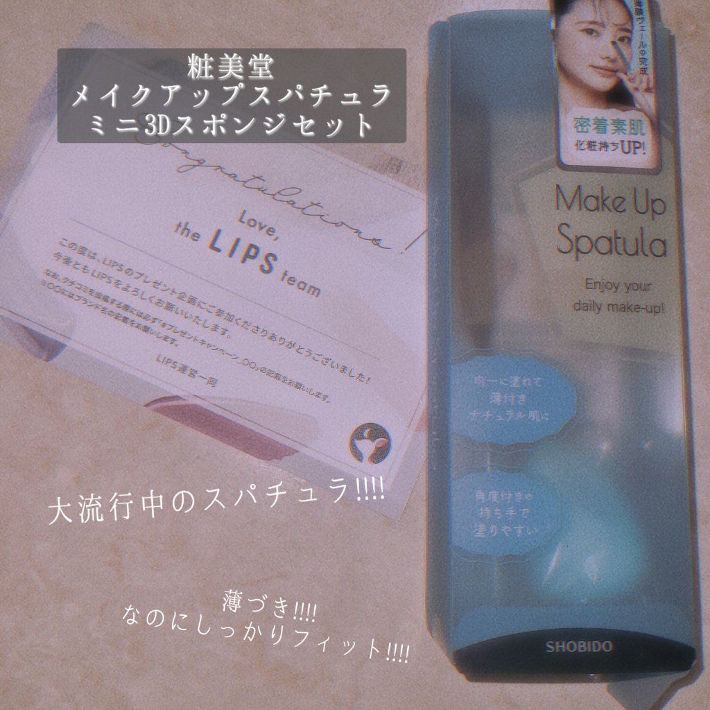 メイクアップスパチュラ ミニ3Dスポンジセット/SHOBIDO/その他キットセットを使ったクチコミ（1枚目）
