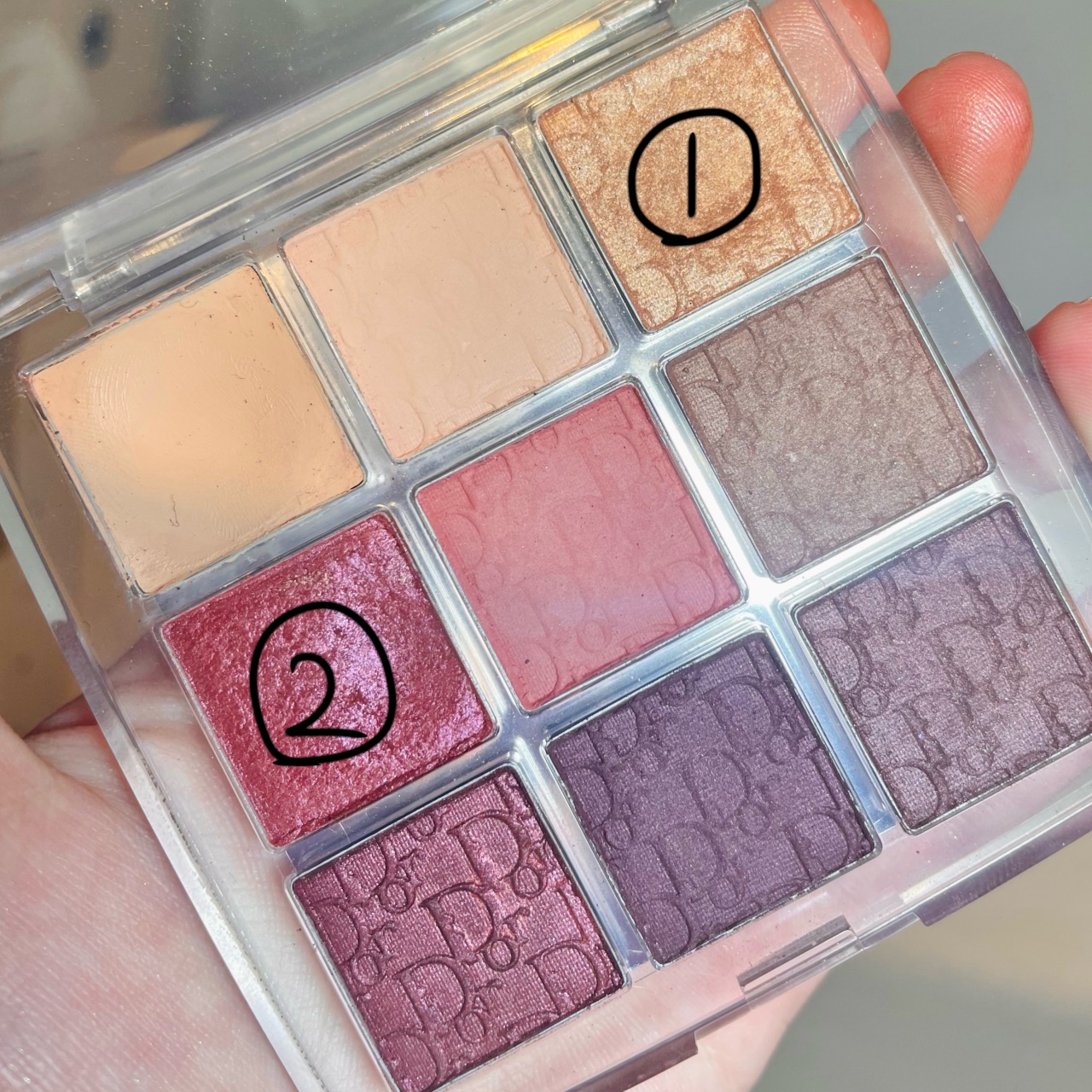 ディオール バックステージ アイ パレット 004 ローズウッド/Dior/アイシャドウパレットを使ったクチコミ（2枚目）