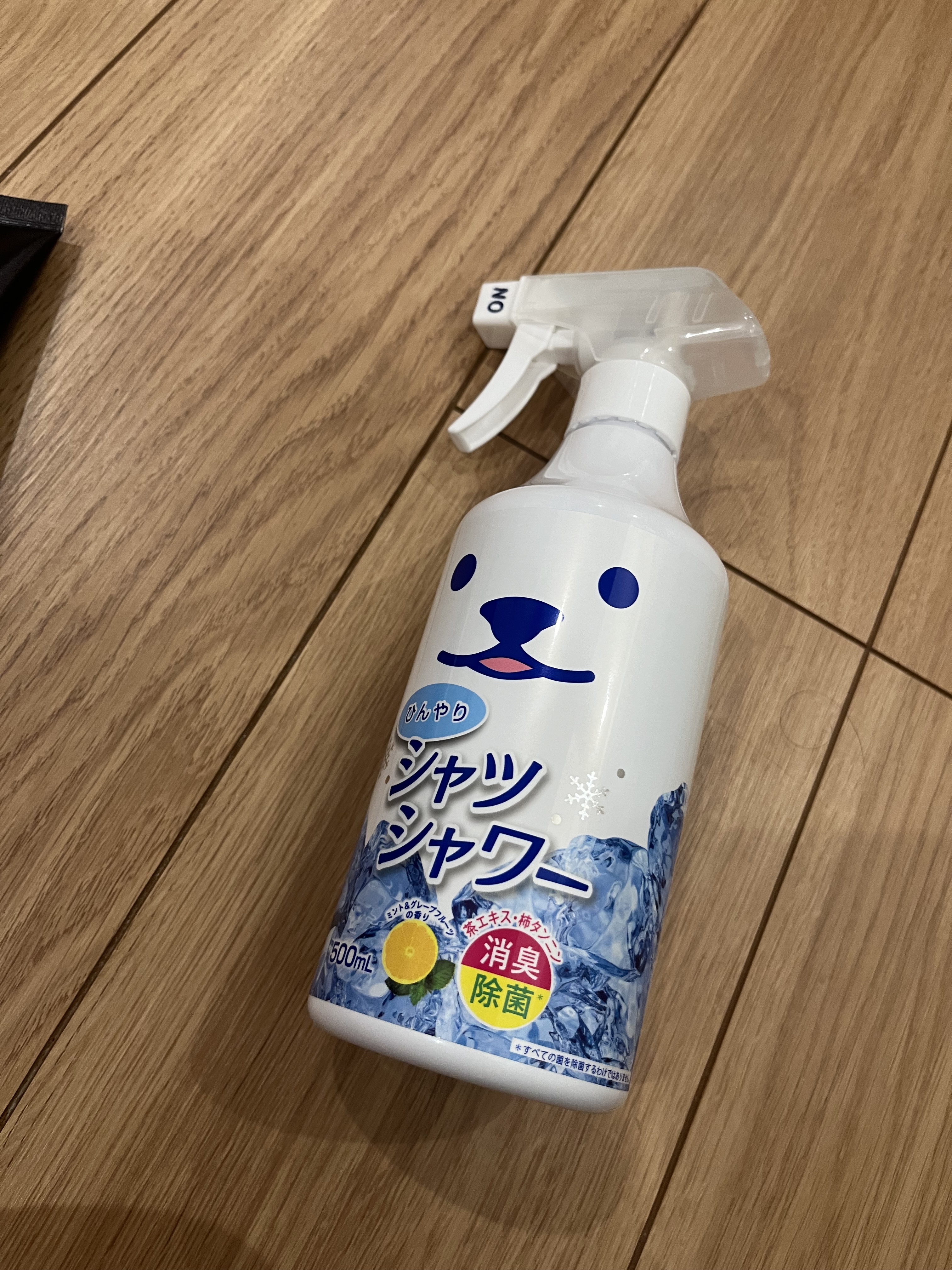 ひんやりシャツシャワー ミント&グレープフルーツの香り 500ml/ときわ商会/デオドラント・制汗剤を使ったクチコミ（1枚目）