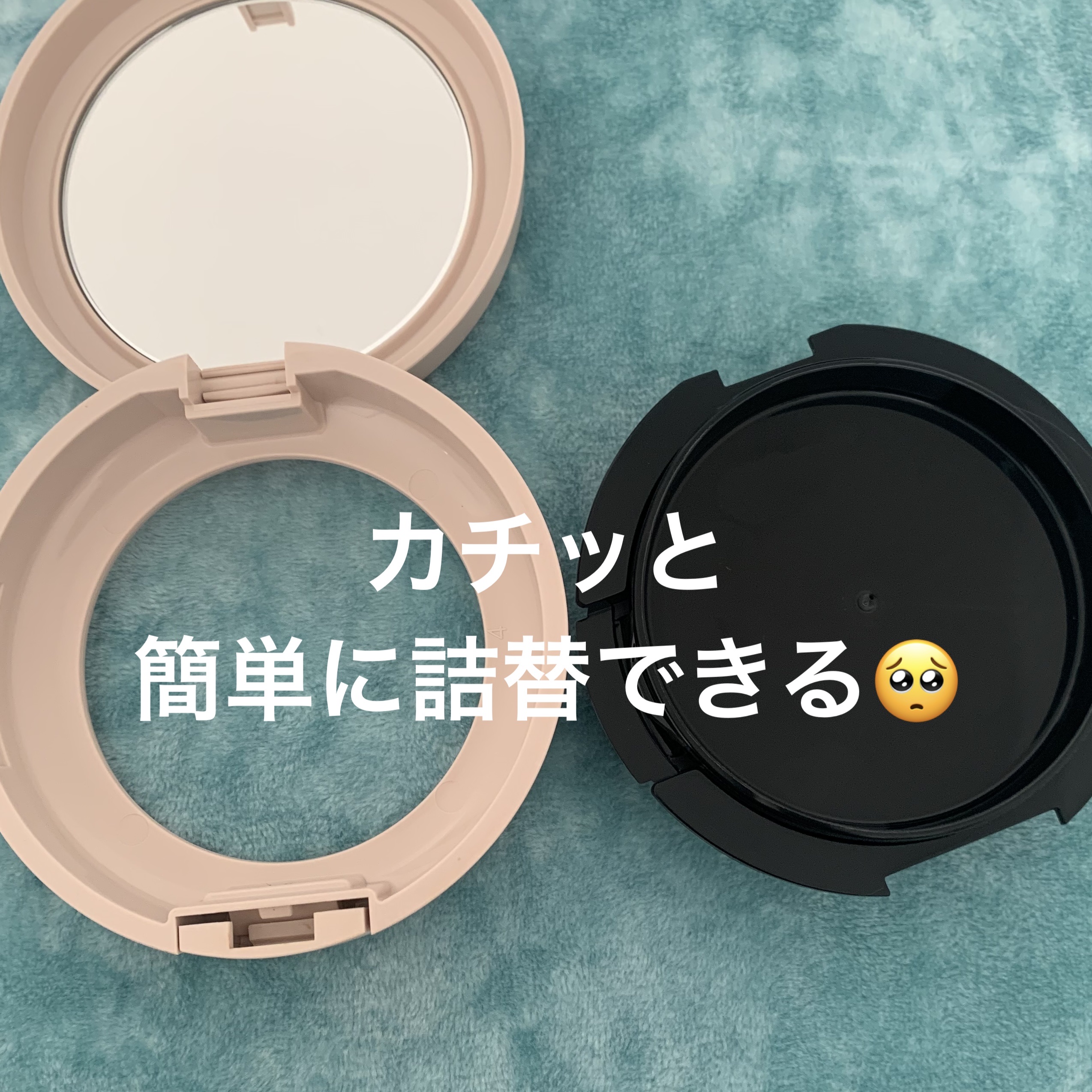 クッションファンデーション パフ 2個入り/CEZANNE/クッションファンデーションを使ったクチコミ（3枚目）