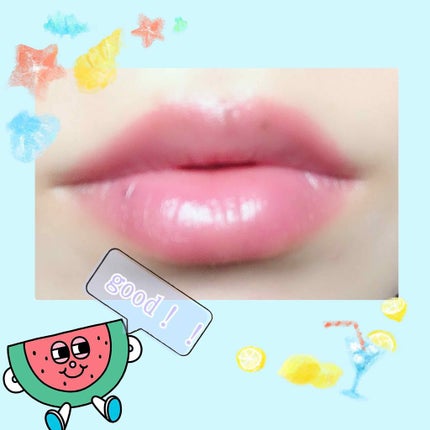 ディアダーリン ウォータージェルティント (アイスティント)/ETUDE/口紅を使ったクチコミ(2枚目)