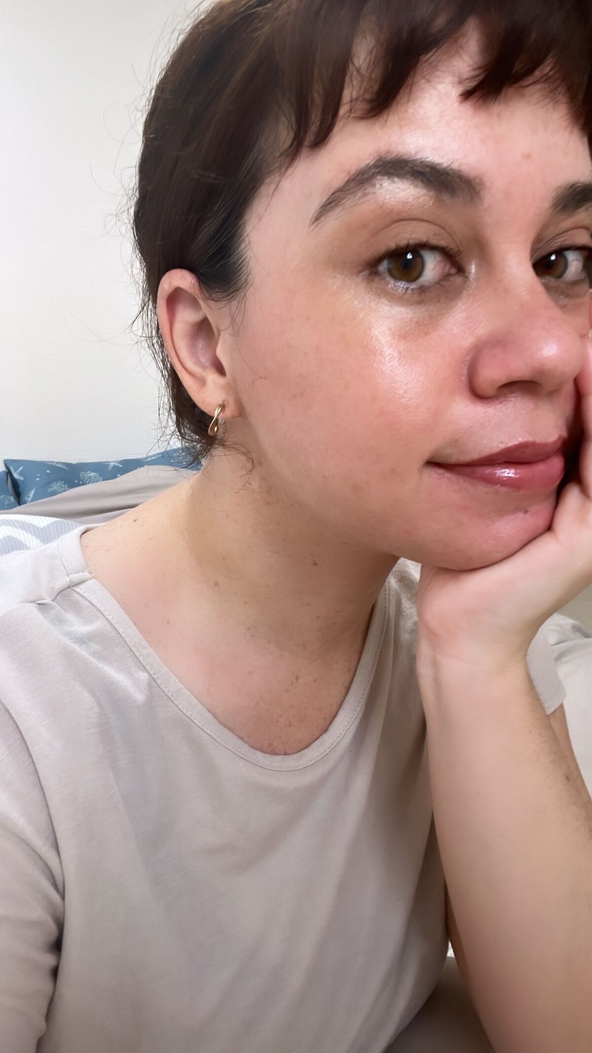 ミューティドグロー リクイドチークス/RMK/リキッドチークを使ったクチコミ（3枚目）