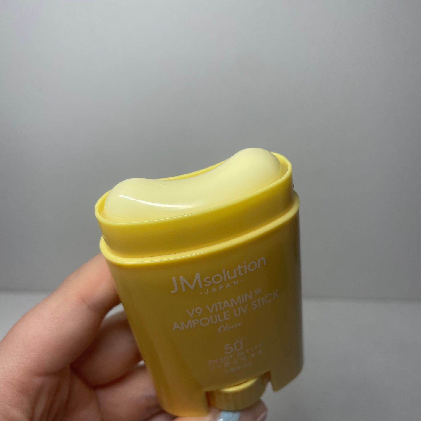 V9ビタミンアンプルUVスティック CLEAR/JMsolution/日焼け止めスティックを使ったクチコミ(2枚目)