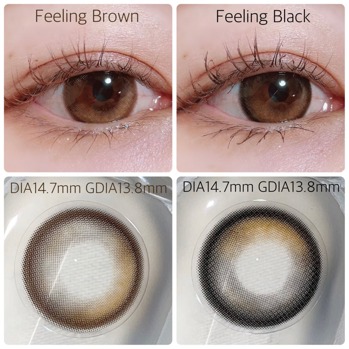 Feeling 1year/蜜のレンズ/カラーコンタクトレンズを使ったクチコミ(2枚目)