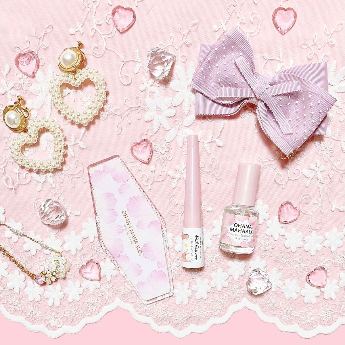 saya フォロバします on LIPS 「@ohanamahaalo💝可愛くネイルケア😊💗*⑅🌸フレグラ..」(1枚目)