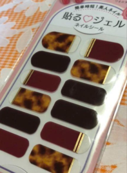 貼るジェルネイル/セリア/ネイルシールを使ったクチコミ(5枚目)