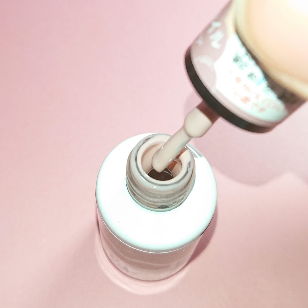 BRG ジェルネイル 27 ピンクベージュ/DAISO/ジェルネイルを使ったクチコミ（3枚目）