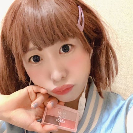 CHEER me COLOR アイシャドウ/セリア/アイシャドウパレットを使ったクチコミ(4枚目)