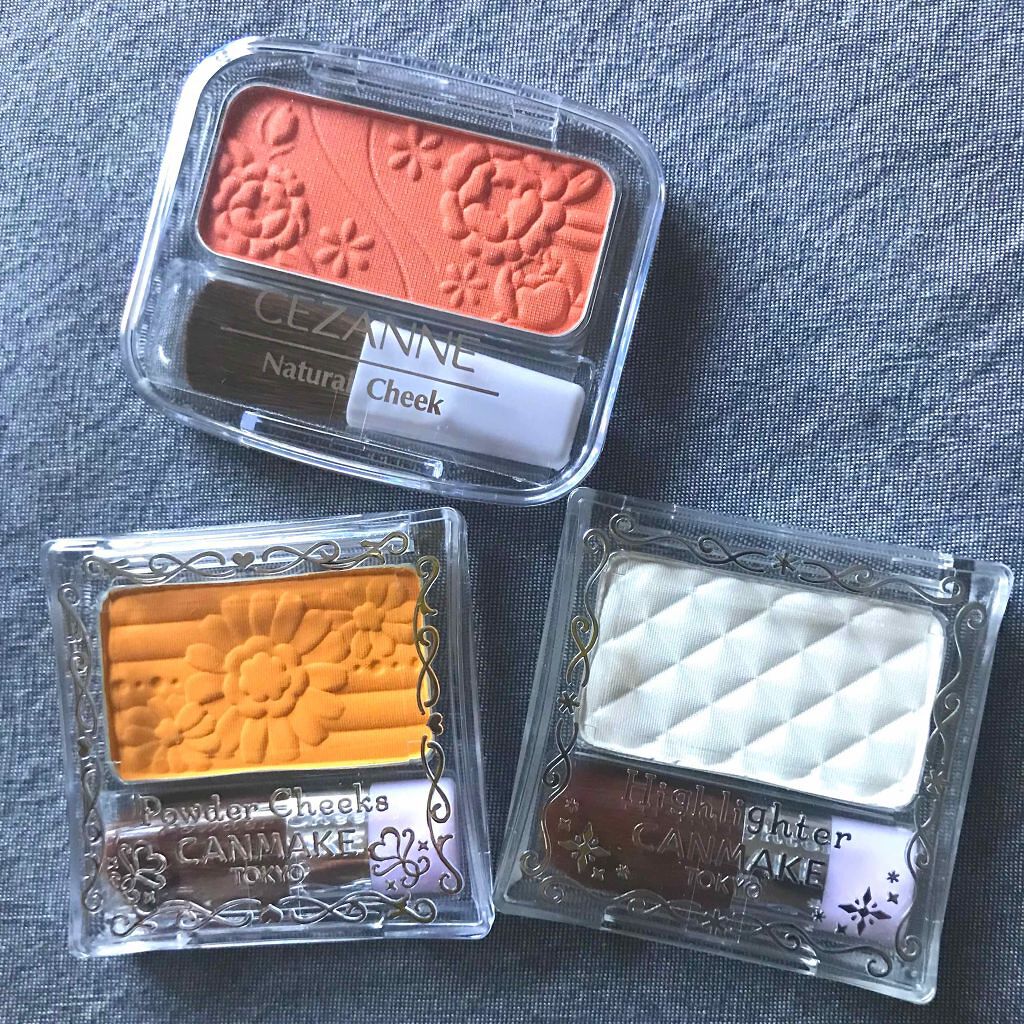 ハイライター/キャンメイク/パウダーハイライトを使ったクチコミ（1枚目）