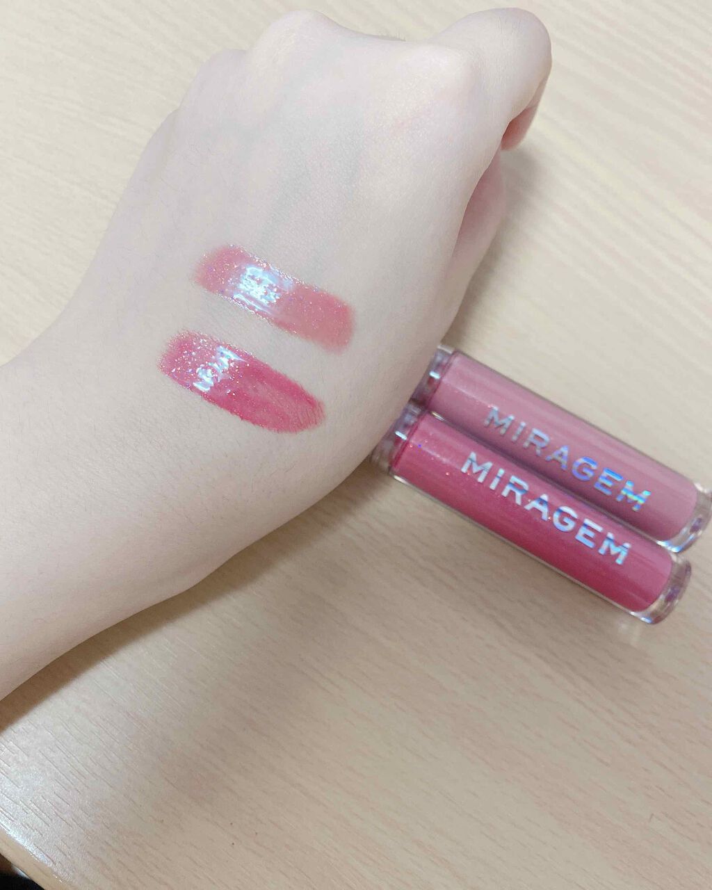 オパールグロープランプリップ/MIRAGEM/リップグロスを使ったクチコミ（2枚目）