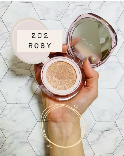 ツートンクッション/MILLIMILLI/クッションファンデーションを使ったクチコミ(2枚目)