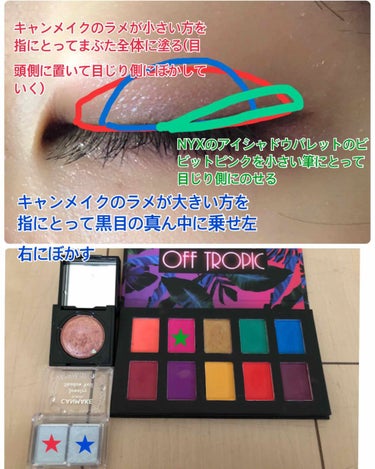 オフトロピック シャドウ パレット/NYX Professional Makeup/アイシャドウパレットを使ったクチコミ（2枚目）