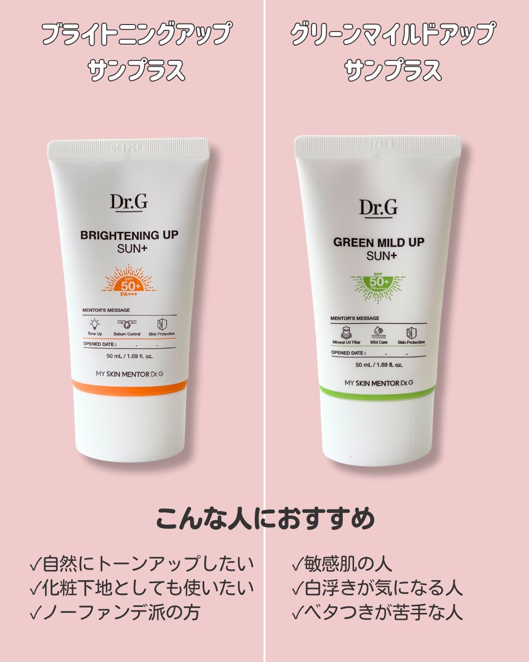 ブライトニングアップサンプラス/Dr.G/日焼け止めクリームを使ったクチコミ（2枚目）