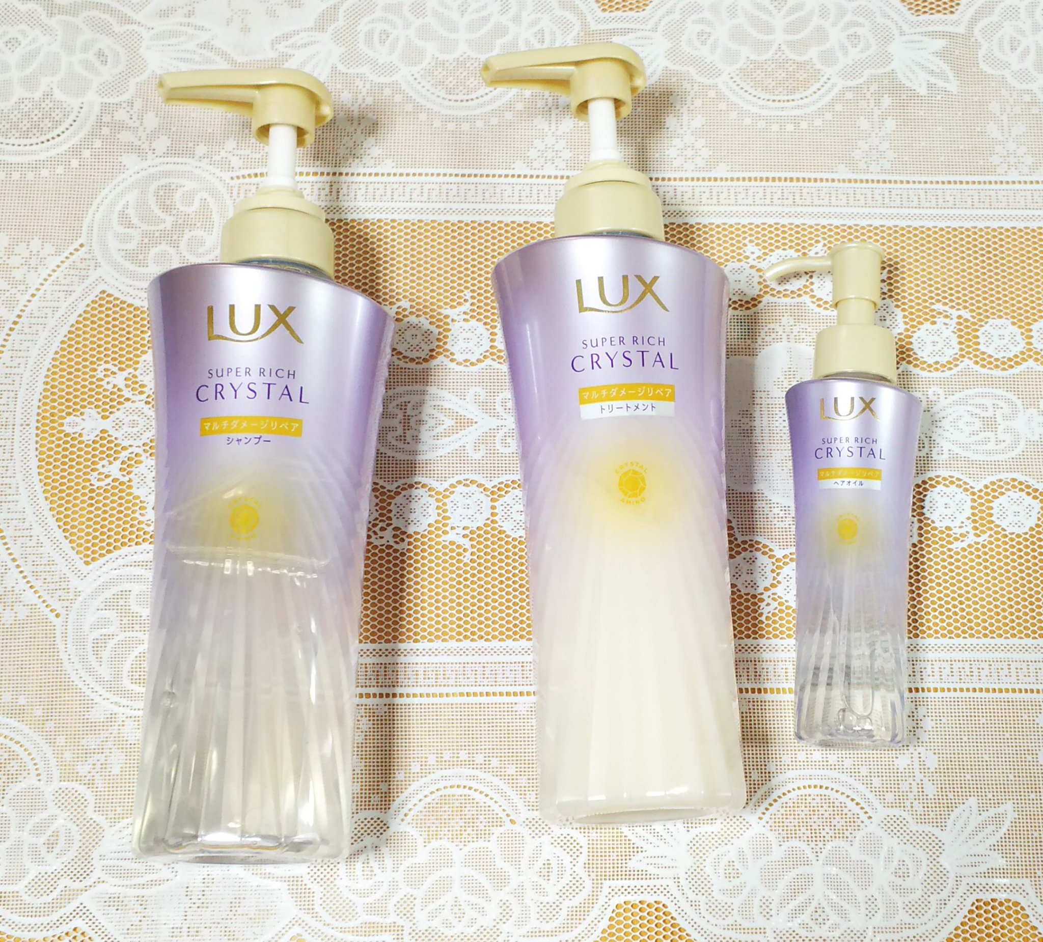 スーパーリッチクリスタル　マルチダメージリペア　シャンプー/トリートメント/LUX/市販シャンプーを使ったクチコミ（1枚目）