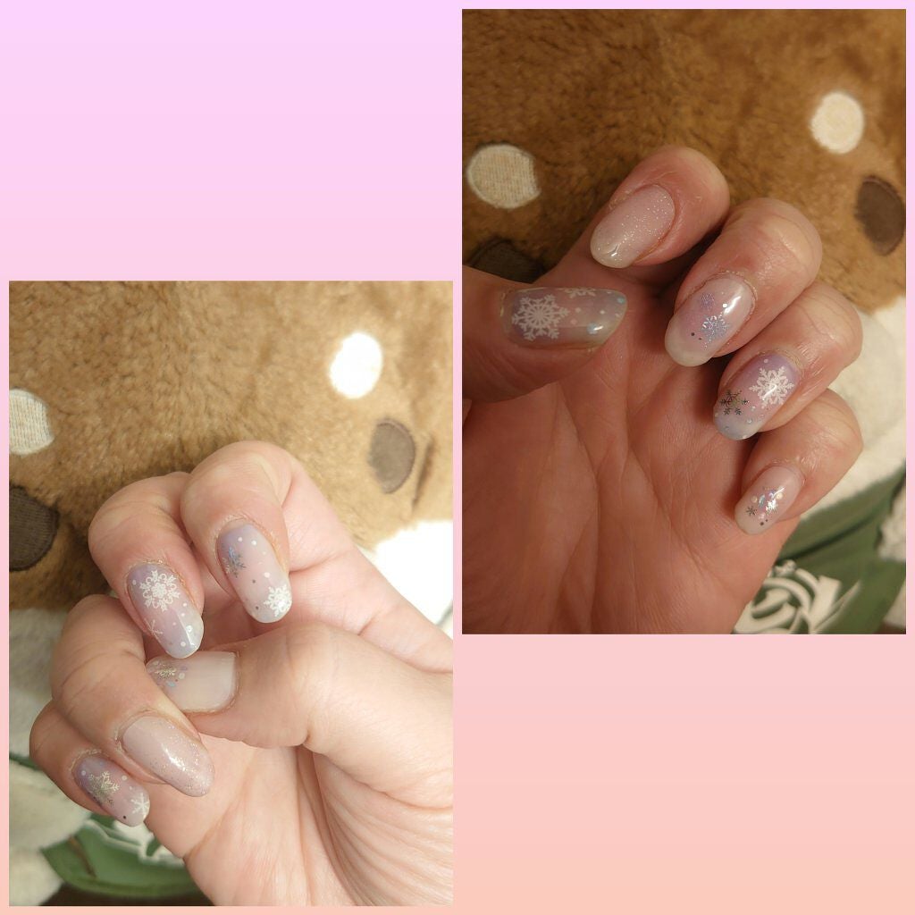 貼るジェルネイル/セリア/ネイルシールを使ったクチコミ(1枚目)