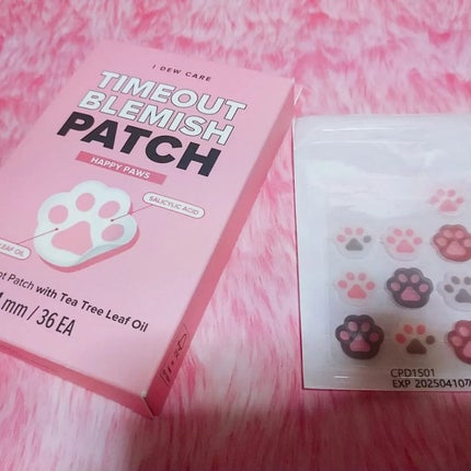 タイムアウトブレミッシュパッチ ハッピーフォー/I DEW CARE/にきびパッチを使ったクチコミ(1枚目)